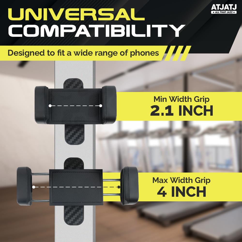 360 Rotatable Magnetic Phone Holder For Gym, Workout Phone Magnet Mount, Portable Gym Accessories Attach To Metal Surface, Unive